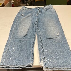 Distressed Light Blue Jeans